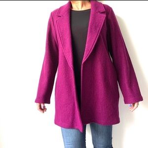 Rachel Zoe Purple Wool Blend Coat